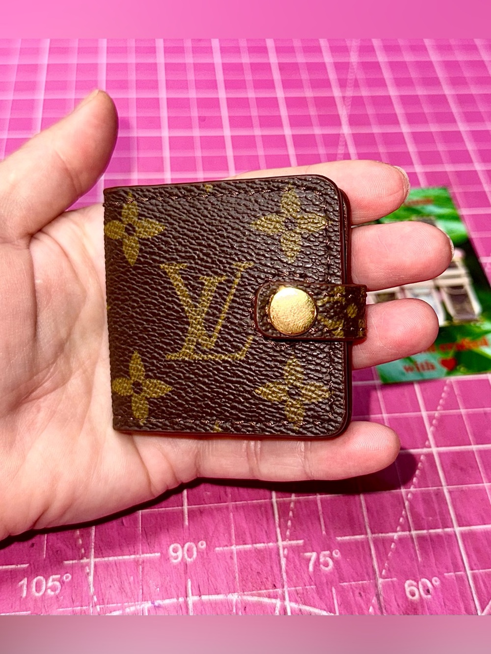 💝 Monogram LV Custom Mini Album for 2 pic.